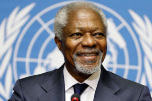 राष्ट्रसंघीय महासभामा कोफी अन्नानको सम्झना