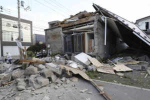 जापानमा भूकम्पबाट मृत्यु हुनेको सङ्ख्या १८ पुग्यो, सुनामीको डर छैन