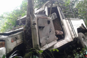 धनकुटामा जिप दुर्घटना हुँदा दुई जनाको घटनास्थलमै मृत्यु, १४ घाइते