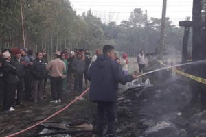 आगलागीमा मृत्यु भएका चारै जनाको शव एउटै खाटमा