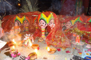 प्रेमको प्रतीक मानिएको सामा चकेवा पर्व मिथिलाञ्चलमा सम्पन्न