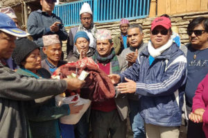 आगलागीपीडितलाई काङ्ग्रेसको रु ५१ हजार