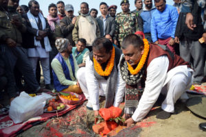 शहीद पार्कको शिलान्यास