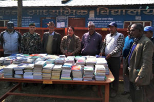 सेनाद्वारा पुस्तकालय हस्तान्तरण