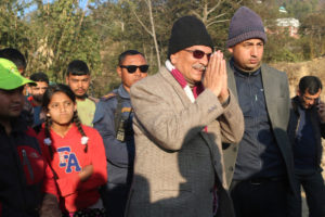 मध्यपहाडी लोकमार्गका जग्गाधनीले मुआब्जा पाउँछन् : पूर्वप्रधानमन्त्री डा भट्टराई