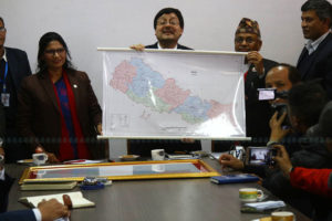 सातै प्रदेशलाई रेखाङ्कन गरिएको नक्सा सार्वजनिक