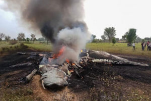 भारतीय लडाकू विमान दुर्घटनाग्रस्त