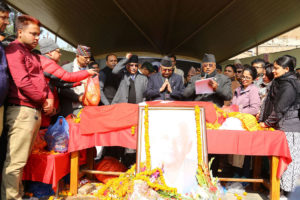 नेपाल कम्युनिष्ट पार्टीका अध्यक्षद्वयद्वारा श्रद्धाञ्जलि