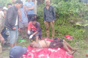 धनकुटामा ससुराली जाँदा भीरबाट लडेर मृत्यु