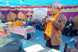 साँगुरीगढीमा सांसद राईद्वारा बिद्यालय भवन उद्घाटन