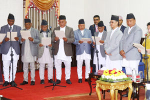 सातवटै प्रदेशका प्रदेश प्रमुखद्वारा सपथ ग्रहण