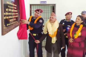 संखुवासभामा प्रहरीको भवन उद्घाटन