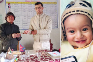 धनकुटाका शिक्षक ढुङ्गानाद्वारा छोराको जन्मदिनमा विद्यालयलाई सहयोग