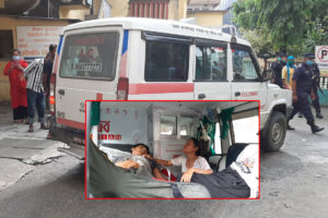 अस्पतालले भर्ना लिन नमान्दा एम्बुलेन्समै बिरामीको मृत्यु