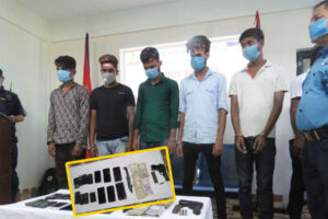 बिराटनगरमा पेस्तोल देखाएर व्यापारीबाट पैसा असुल्ने पाँच जना पक्राउ