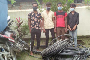 विराटनगरमा नेपाल टेलिकमको तार चोरी गर्ने चार जना पक्राउ
