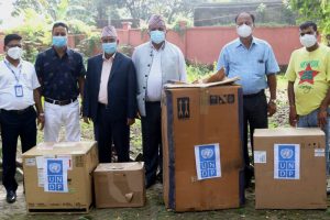 प्रदेश १ सरकारलाई युएनडीपीले दियो ७५ लाखको सामाग्री