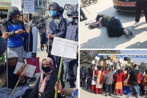 धनकुटामा कार्यरत सेनाको मृत्यु प्रकरण: न्याय माग्दै सेनाको पूर्वी पृतनामा प्रदर्शन