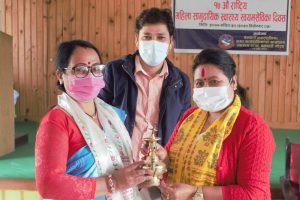 बेलबारीमा चार जना स्वास्थ्य स्वयंसेविका सम्मानित