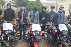 मोटरसाइकल चोर्ने सात जना पक्राउ, १५ वटा मोटरसाइकल बरामद