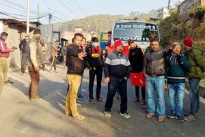 धनकुटामा अनेरास्ववियूद्वारा चक्काजाम