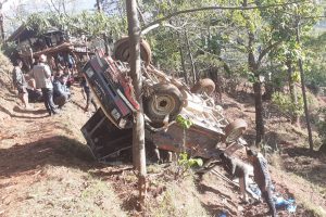 भोजपुरमा जन्ती बोकेको गाडी दुर्घटना