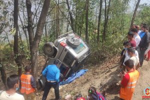 धनकुटामा बोलेरो दुर्घटना