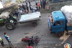 धनकुटामा मिनीट्रकको ठक्करबाट मोटरसाइकल चालक घाइते