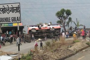 धनकुटामा बस दुर्घटना