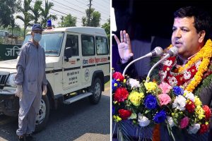 डा.शर्माले झापाबासीलाई दिए निःशुल्क एम्बुलेन्स