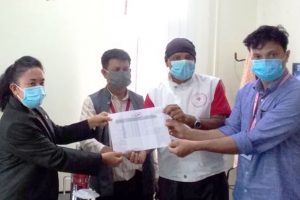 प्रदेश १ सरकारलाई रेडक्रस र आइपासले दियो स्वास्थ्य सामाग्री