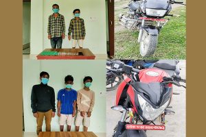 लागुऔषधसहित पाँच जना पक्राउ