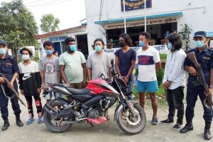 मोटरसाइकल चोरीमा संलग्न सात जना पक्राउ