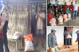 धनकुटामा कोरोना र निषेधाज्ञा प्रभावितलाई वितरक संघले बाँढ्यो खाद्यान्न