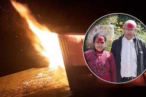 संखुवासभामा किरियापुत्री बसेका दम्पतीको आगोमा जलेर मृत्यु