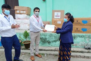 प्रदेश १ सरकारलाई ६२ लाखको स्वास्थ्य सामाग्री प्रदान