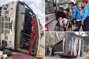 धनकुटा बस दुर्घटना अपडेटः २५ घाइतेको उपचार हुँदै (नामावली र भिडियोसहित)