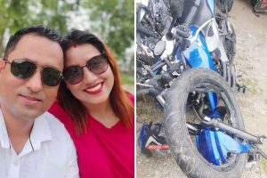 ट्रकको ठक्करबाट बिष्ट दम्पतीको मृत्यु