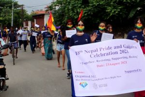 अधिकार सुनिश्चितताको माग गर्दे तेस्रोलिङ्गीले निकाले र्याली