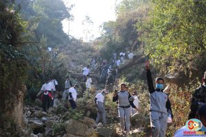 धनकुटाको साँगुरीगढीदेखि फेदीसम्म पदयात्रा