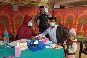 त्रिवेणी घाटमा सुरु भयो केएमसीको एक महिने निःशुल्क स्वास्थ्य शिविर