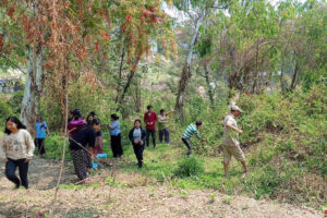 स्ववियुद्वारा धनकुटा क्याम्पसको छात्रावास सरसफाइ