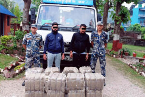 धरानबाट २२७ किलो गाँजासहित दुई युवा पक्राउ