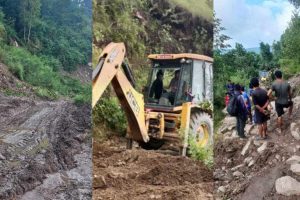 धनकुटाको सहिदभूमिमा अवरुद्ध सडकको मर्मत तथा सरसफाइ तीब्र पारियो