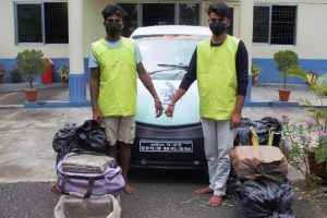 सुनसरीमा कारबाट एक क्विन्टल बढी गाँजा बरामद, दुई जना पक्राउ