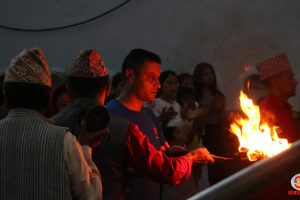 धनकुटाको निशान भगवती मन्दिरमा आरती (फोटो फिचर)