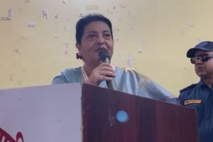 पूर्वराष्ट्रपति भण्डारीले एमाले मोरङ पार्टी कार्यालय पुगेर के भनिन् ?