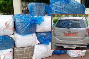 विराटनगरमा कारभित्र भेटियो ५३८ किलो गाँजा