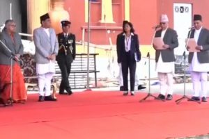 नवनियुक्त तीन मन्त्रीले लिए पद तथा गोपनियताको सपथ