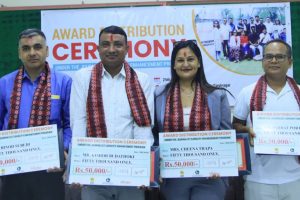 चार पत्रकारलाई फेलोसिप हस्तान्तरण